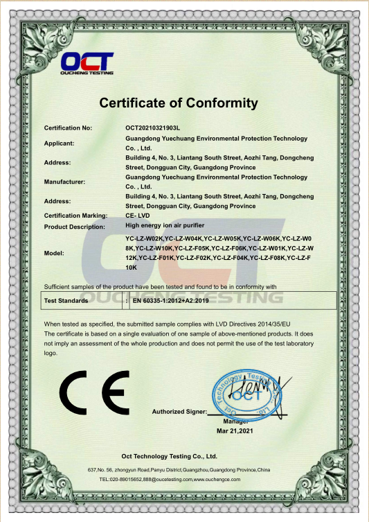 CE-LVD认证书