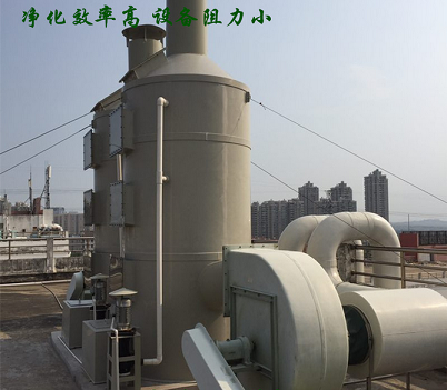 PP 圆塔形水喷淋净化器设备